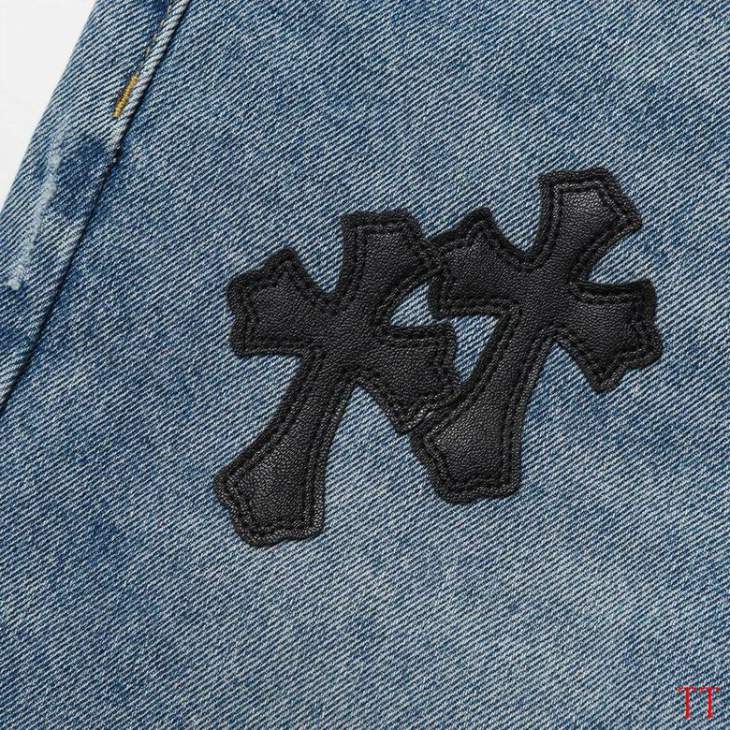 Picture of Chrome Hearts Jeans Short _SKUChromeHeartssz28-3620tn108890